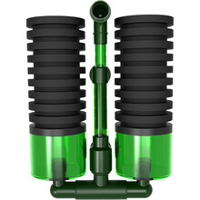 仟锐双头气动水妖精小型反气举鱼缸海绵内置过滤器 QS200A【可装滤材】不含气泵、气管