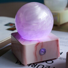 儿童六一礼物2021儿童生日礼物水晶球音乐盒八音盒独角兽生日礼物女孩礼物送女朋友闺蜜礼物抖音网红 七彩流沙-粉底 [非充电]