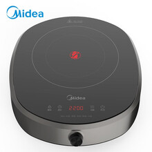 美的（Midea）电陶炉家用爆炒小型迷你大功率电子圆形光波烧水陶瓷炉电磁炉 曜石黑