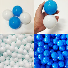 海洋球池无味婴儿波波球宝宝游乐场彩色球加厚塑料玩具球 7.0【蓝色+白色】搭配100个