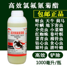 高效氯氰菊酯杀虫剂果树蔬菜农药蚜虫菜青虫红蜘蛛药 1000毫升1瓶