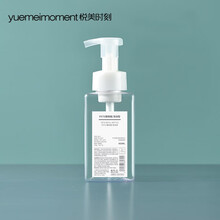 悦美时刻 慕斯起泡瓶按压式打泡器 补充装替换瓶泡沫洗手液洗发液分装空瓶 浴室用分装瓶塑料瓶 450ml/透明