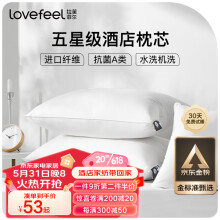 拉芙菲尔五星级酒店枕头抑菌可水洗成人家用高弹枕芯单人 一对拍2