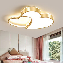 山朵 网红款卧室灯合集吸顶灯灯具温馨创意个性金色轻奢卧室小客厅书房led灯饰 ZY192 55*38cm单色白光