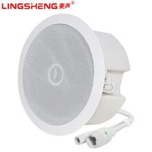 菱声 IP数字网络音柱4G云智能室外户外防水壁挂音箱校园公共广播系统商场寻址有源音响吸顶喇叭POE 20W网络吸顶（标准款）