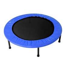 感统训练器材蹦蹦床儿童室内宝宝跳跳床健身幼儿园跳跳床蹦床 蹦床蓝色(100直径-不可折叠)