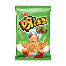 好丽友 呀!土豆薯条薯片 好吃的休闲零食小吃膨化食品（新老包装随机发放） 滋香烤鸡味70g
