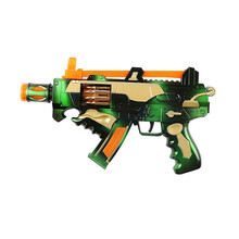 儿童小孩玩具儿童电动玩具枪声光音乐冲锋枪男孩宝宝婴幼儿小儿童礼物 电动声光枪【3801】双色随机 三节5号电池