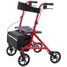 可孚 老人助行器手推车可坐代步轻便折叠多功能四轮助步器 【全新升级至尊款】一提即收+下拉刹车