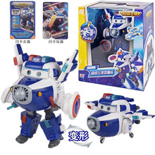 奥迪双钻飞侠大号变形机器人车载套装大礼盒儿童益智玩具超级装备系列 超级装备包警长740925【可变形语音灯光】