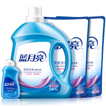 蓝月亮 洗衣液套装10斤深层洁净  3kg瓶装+1kg*2袋+80g旅行装