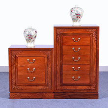 DFJXW F红木家具缅甸花梨（学名：大果紫檀）斗柜实木储物柜 三斗柜五斗柜 新中式明清古典带抽屉柜 组合斗柜