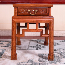 DFJXW F红木家具缅甸花梨（学名：大果紫檀）卷书沙发中式客厅沙发组合明清古典仿古 小茶几/茶几/边桌/角几