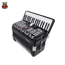 鹦鹉（YINGWU）手风琴120 96 60bs三四排簧考级儿童成人初学演奏 41键 60BS黑色