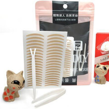 蕾丝双眼皮贴橄榄型免撕自然隐形双面大创同款女生美妆工具 M细款【400贴】+专用工具