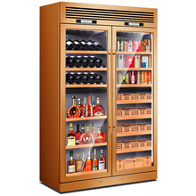 茄龙（CIGARLOONG）CL-268CW2恒温红酒柜不锈钢红酒雪茄茶叶柜4温区4用途 玫瑰金