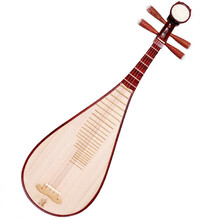 艾牧 民族 弹拨 乐器 专业 考级 演奏 红木 琵琶 成年人 儿童 初学练习 专业考级用 花梨木刻诗琵琶PP-8912