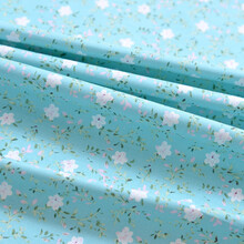 益蔻田园小碎花纯棉布料儿童连衣裙宝宝服装衣服全棉花布布面料布 安妮碎花 0.5米价 (斜纹1.6米宽)