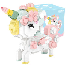 俐智（Loz）积木 微颗粒钻石积木 卡通动漫儿童拼装玩具积木 生日礼物 9256/樱花独角兽