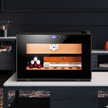 茄龙 （CIGARLOONG）CL-25C智能恒温保湿雪松木裸养家用客厅家用小型雪茄柜红酒柜 全雪茄款