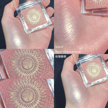 colorrose/浮雕腮红裸妆自然晒红女腮红日杂风微醺腮红豆沙色送女友 1005 玫瑰香槟(高光)