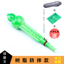 防摔儿童小学生初学生入门葫芦丝乐器c调降b调自学成人演奏型 bB树脂C款【防摔】学习高配