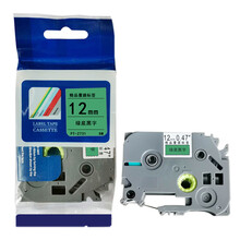 普贴（PUTY）PT-Z731 标签打印机色带不干胶标签纸标签带 适用兄弟标签机E115色带绿底黑字12mm