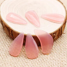 半月古筝指甲儿童成人弹古筝的指甲演奏送古筝指甲套古筝胶布 透明小号8片【送指甲套2盒+收纳包+胶布】