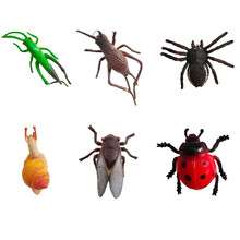 眼镜蛇田蛇仿真蛇玩具蛇假蛇模型儿童软胶橡胶蛇整蛊道具 仿真昆虫套装二