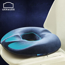 乐扣乐扣痔疮坐垫办公室美臀垫子前列腺坐垫久坐椅子垫 汽车座垫子男士竹炭款