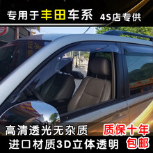 适用于FJ酷路泽 汉兰达 埃尔法 逸致 穿越者 普瑞维亚 普拉多 兰德酷路泽 红杉坦途荣放塞纳晴雨挡  07-14汉兰达-进口材质加厚晴雨挡