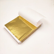 金箔粉亮K金贴墙金箔纸装饰金箔美甲滴胶9*9CM K金箔约100张