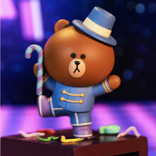LINE FRIENDS马戏团系列盲盒确认款公仔潮玩 杂技布朗熊