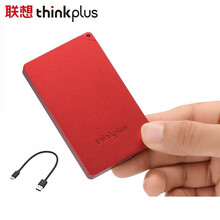 联想（thinkplus）512GB USB3.1 US100 移动固态硬盘PSSD 红