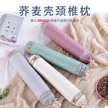 轻奢淑离（SHULI）山楂籽颈椎枕头壳颈椎修复保健枕护颈圆枕糖果枕一只抖音网红SN3958 时尚绿 山楂籽颈椎枕46*9*9高