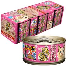 超市	渔极（AkikA）猫罐头泰国进口猫湿粮宠物猫零食成幼猫罐头 ay24金枪鱼+红鲷鱼80g*6罐