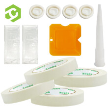 彩弘 玻璃胶工具套装 美纹纸胶带瓷砖美缝剂工具硅胶刮板结构胶密封胶手套胶嘴  装修刮胶板压片打胶刮胶神器