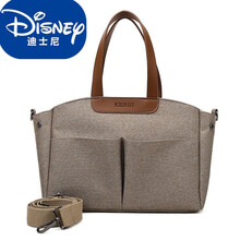 迪士尼（Disney）妈咪包单肩妈妈包母婴外出大容量手提包时尚轻便多功能小号斜挎包 卡其色小号