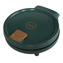 奥克斯（AUX）电饼铛家用双面加热烙饼锅加大加深款煎饼机自动断电温控 松石绿