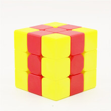 奇艺儿童幼儿园魔方三明治凹凸三阶毛毛虫火山独角兽小红帽毛毛虫火山魔方小孩顺滑益智魔方玩具 奇艺薯条魔方