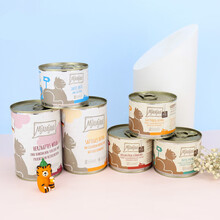 天弗 德国mjamjam喵吖喵无谷主食猫罐头mja成幼猫200g/400gx6罐 美味牛心鸡心大杂烩200gx6罐 6个月以上