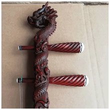 曲漾紫檀黑檀龙头二胡 高胡 越胡琴杆红花梨红檀黑檀紫檀二胡琴杆 紫檀龙头二胡琴杆