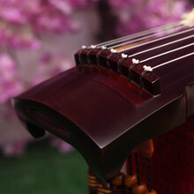 老梧桐木古琴初学者伏羲式仲尼成人练习演奏七弦手工古琴 (收藏版杉木)棕色蕉叶+