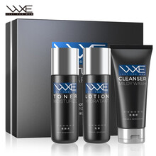 WXE男士补水护肤套装（洁面140ml+爽肤水120ml+乳液120ml）护肤品控油保湿抗痘 去角质 洗面奶男