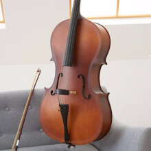 思雅晨专业大提琴成年人儿童手工初学练习考级演奏实木单板哑光亮光系列 TL普及哑光 4/4身高150CM以上