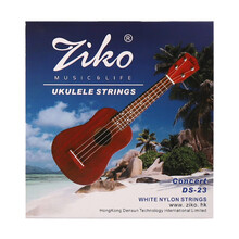 青歌DS-23尤克里里琴弦白色尼龙UKULELE琴弦尤克里里弦乌克丽丽弦 DS-23尤克里里尼龙弦1套（共4根） 23/26寸通用