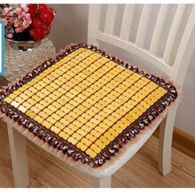 麻将凉席坐垫汽车办公室电脑竹片座垫凉垫沙发垫夏季加厚海绵坐垫 花边纳米海绵垫40X40