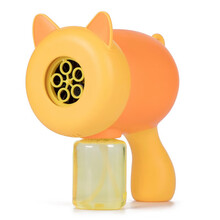 爸爸妈妈 泡泡机 泡泡枪 儿童吹泡泡玩具吹泡泡机儿童玩具大瓶泡泡水 卡通猪橘色 HT8204