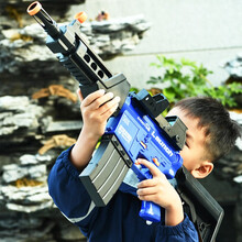 儿童玩具枪 AK47突击步抢 软弹枪M416 大菠萝M249 吃鸡玩具 8-12岁男孩11 【蓝色】电动M416软弹枪满配+20弹 【玩具软弹枪】