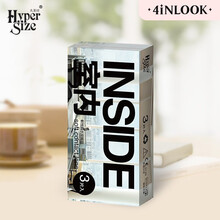 4iNLOOK大美目透明隐形眼镜水润舒适款月抛3片装室内 325